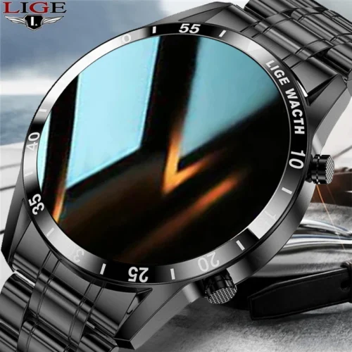 LIGE 2021 New Men Smart Watch Bluetooth Call Watch IP67 Waterproof Sports Fitness Watch For Android IOS Smart Watch 2021 + Box|Smart Watches|   – AliExpress