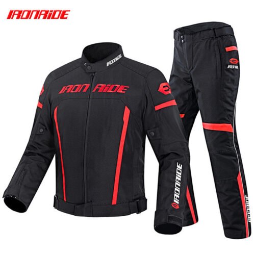 Motorcycle Cycling Clothing Warm Motorcycle Clothing Suit Men’s Four Seasons Racing Clothing Summer Jacket Breathable Rain-proof Motorcycle Pants