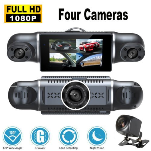 New Four-record Driving Recorder 1080p Night Vision Wide-angle Four-lens