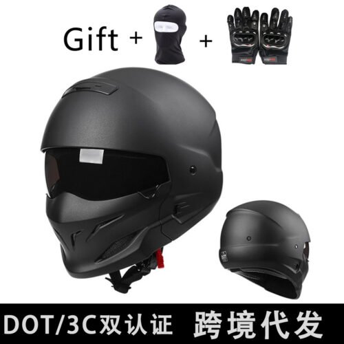 Black Scorpion Helmet Men’s Retro Combination Helmet