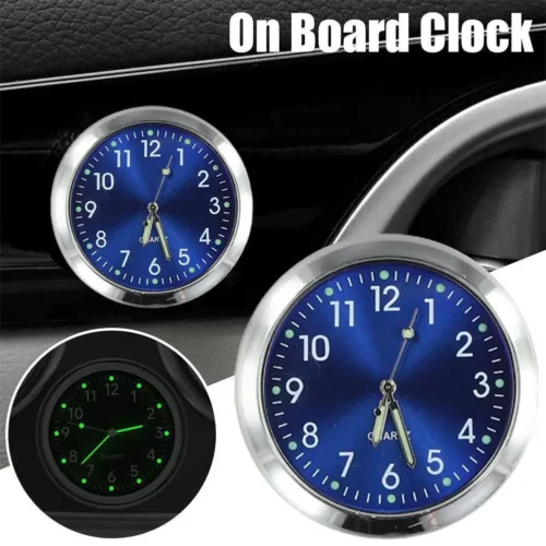 Mini Watch Car Mounted Metal Clock Electronic Clock Waterproof Bicycle Motorcycle Watch Auto Car Clock Dashboard Clock In Car