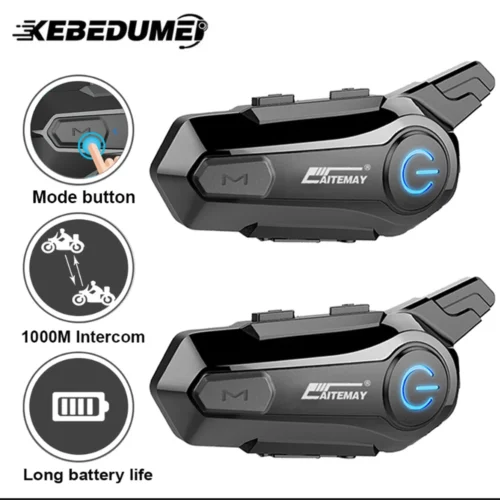 1/2Pcs Bluetooth Intercom Motorcycle helmet bluetooth headset