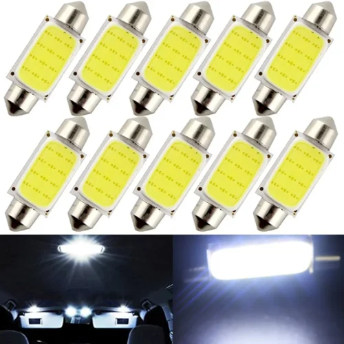 10pcs/lot 31mm 36mm 39mm 41mm COB C5W Festoon Dome Light