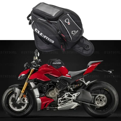 For DUCATI STREETFIGHTER V4 V4S V2 1098 1098S 848 S Luggage Travel Backpack Mobile Phone Navigation Bale PU Fuel Tank Saddle Bag