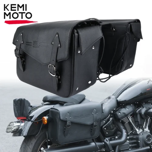 Motorcycle Saddlebags Large Capacity Saddle Bags Waterproof Side Luggage Bag for Softail Dyna V-star Motorcycle Accessories Bag