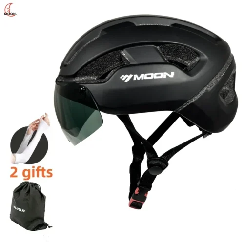 MOON Bike Helmet with Detachable Magnetic Goggles Mountain