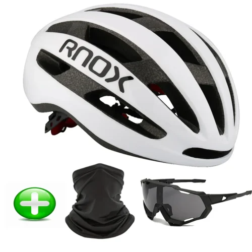 Rnox Aero Bicycle Safety Ultralight Road Bike Helmet Red MTB Cycling City