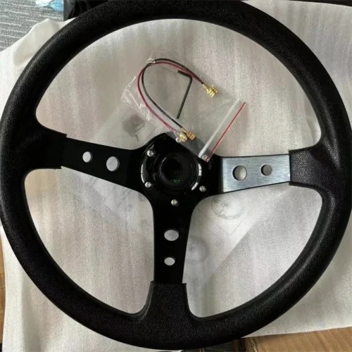 Car Racing Steering Wheels For Cars Racing PU 14 inch Drifting Sport Steering Wheel Universal Accessories