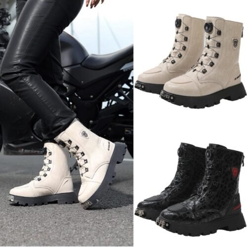 Explosions Outdoor Thick-soled Ladies Motorcycle Riding Shoes Increased Wind Anti-collision