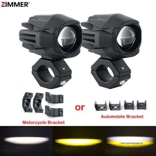 Motorcycle Spotlights Electric Car Headlights Waterbird LED Fog Lights Two-color Spotlights