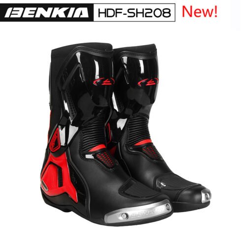 BENKIA HDF-SH208 Four Seasons Motorcycle Titanium Alloy Boots Riding Boots Motorcycle Racing Boots