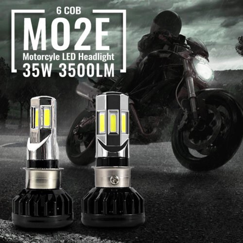 Motorcycle LED Headlight Built-in 36W Car Lamp H4 Three-claw BA20D Bright Electric 6-side Modified Far And Near Fog Lamp