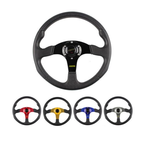 A Generation Of Car Modified Steering Wheel PU Racing Steering Wheel Competitive Game Steering Wheel 14 Inch 350mm