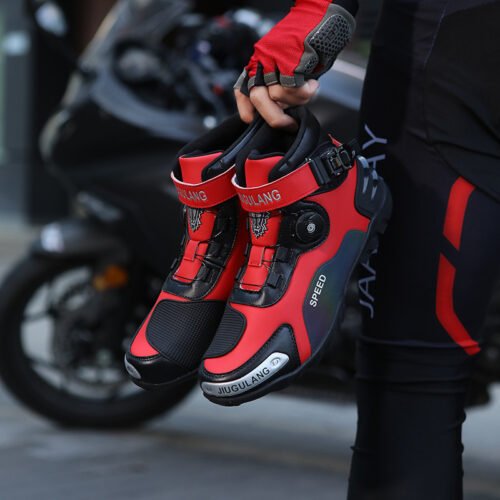 Motorcycle Long Mountain Biker Racing Road Riding Shoes Anti-slip Protection Off-road Light Commuter Tooling Boots