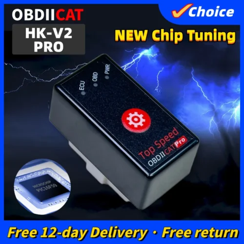 10PCS OBDIICAT HK-V2 Super OBD2 ECO NitroOBD2 Chip Tuning Box Plug&Drive Power Prog More Power And Torque Update HK01