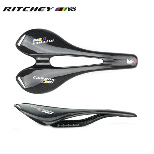 Brand WCS Logo Sticker Cushion Mountain/Road Bike 3K Gloss Full Carbon Fibre Saddle Bicycle Parts